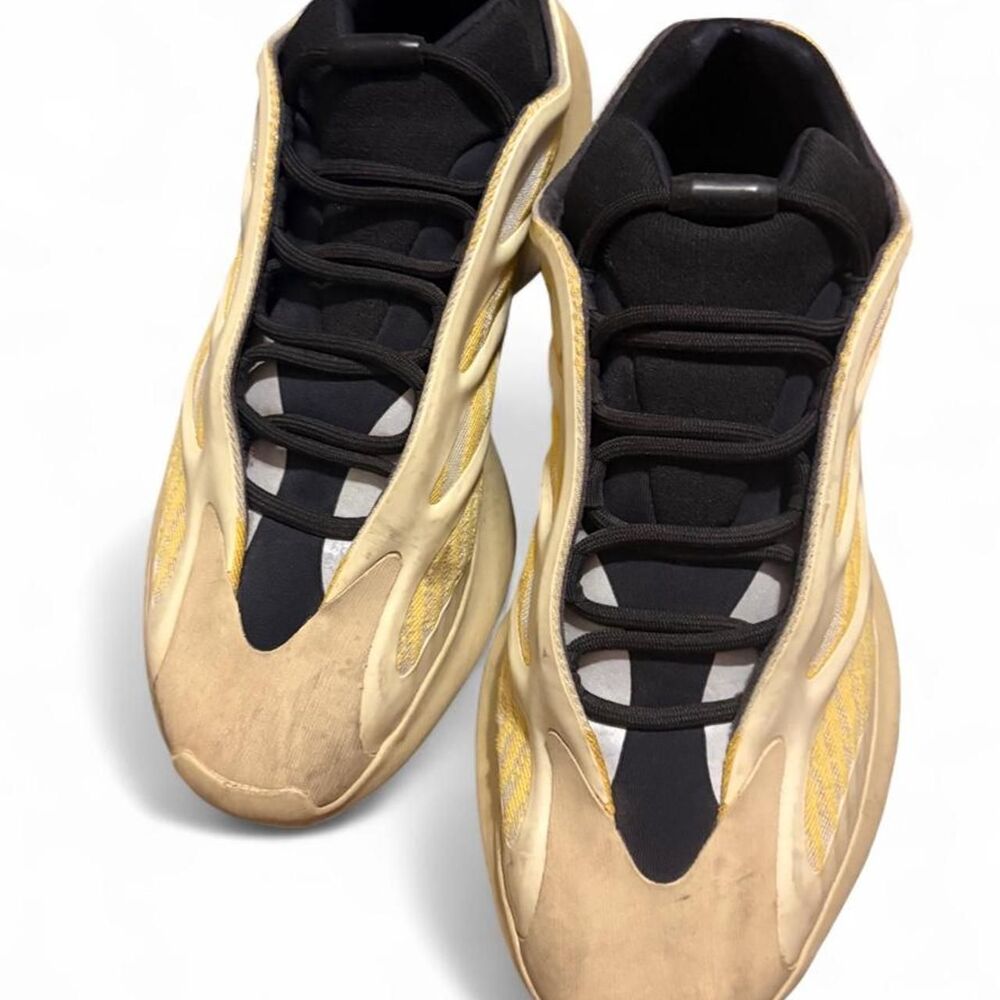 Yeezy Men's Gold and Tan Trainers